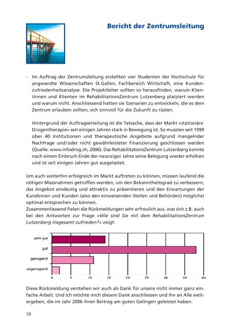 Jahresbericht 2006 - RehabilitationsZentrum Lutzenberg