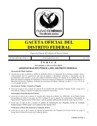 GACETA OFICIAL DEL DISTRITO FEDERAL