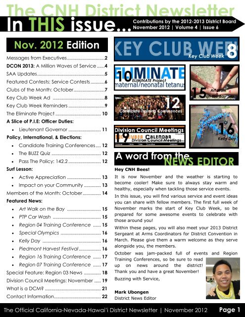 CNH District Newsletter - CyberKEY