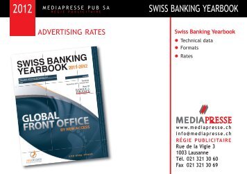 SwISS bANkING yEARbook