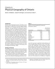 Physical Geography of Ontario - UBC Press