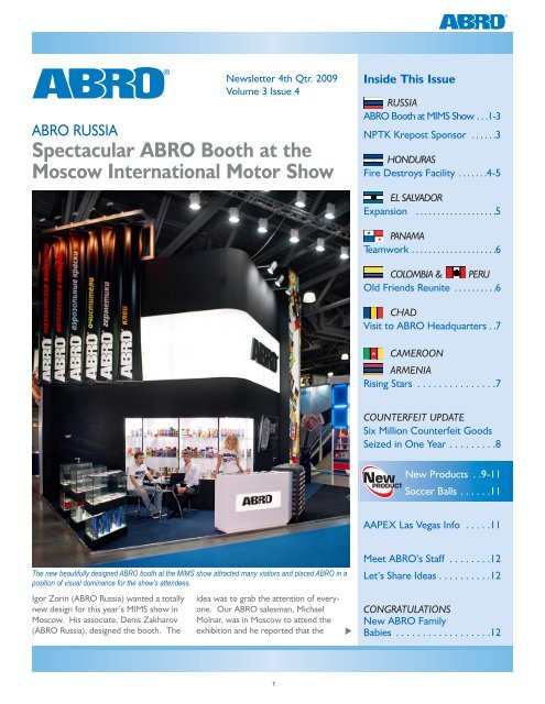 volume 3 issue 4 Final:Layout 1.qxd - ABRO Industries, Inc