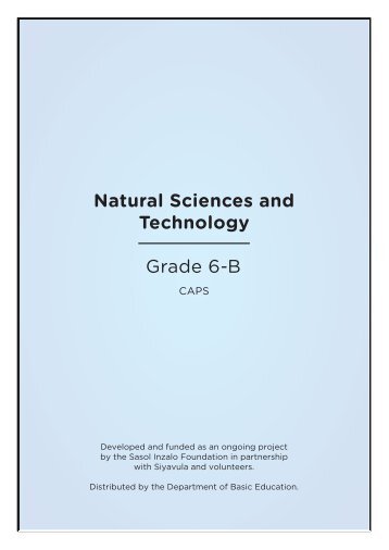 Natural Sciences and Technology Grade 6-B - Thunderbolt Kids