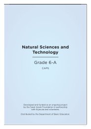 Natural Sciences and Technology Grade 6-A - Thunderbolt Kids