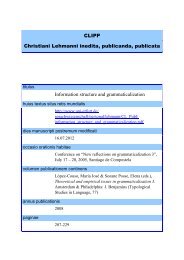 Information structure and grammaticalization - Christian Lehmann