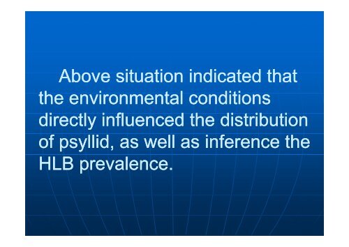 Background, Current situation and management of the HLB and its ...