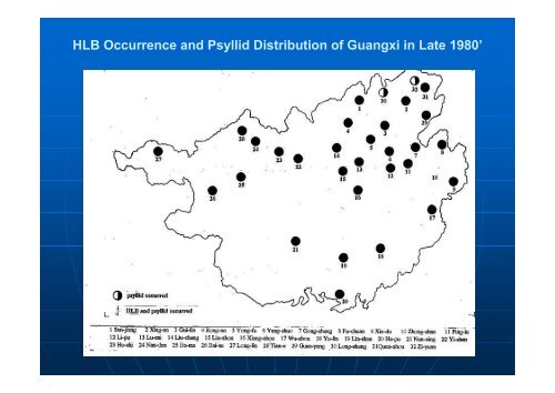 Background, Current situation and management of the HLB and its ...