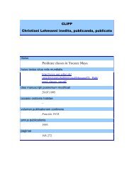 CLIPP Christiani Lehmanni inedita, publicanda, publicata Predicate ...