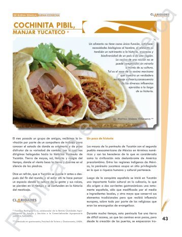 Cochinita Pibil, manjar yucateco - InfoAserca