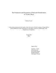 The Production and Perception of Pitch and Glottalization in Yucatec ...