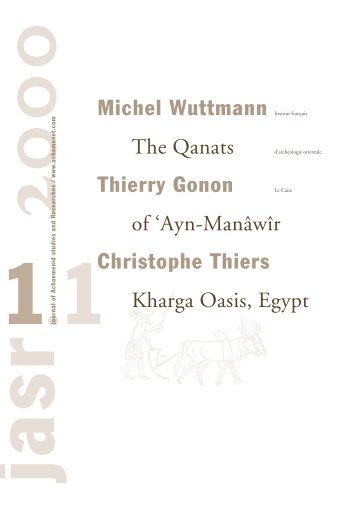 Michel Wuttmann Thierry Gonon Christophe Thiers The Qanats of ...