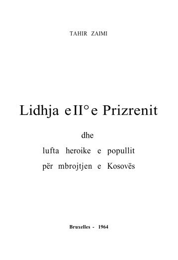 Lidhja e II° e Prizrenit