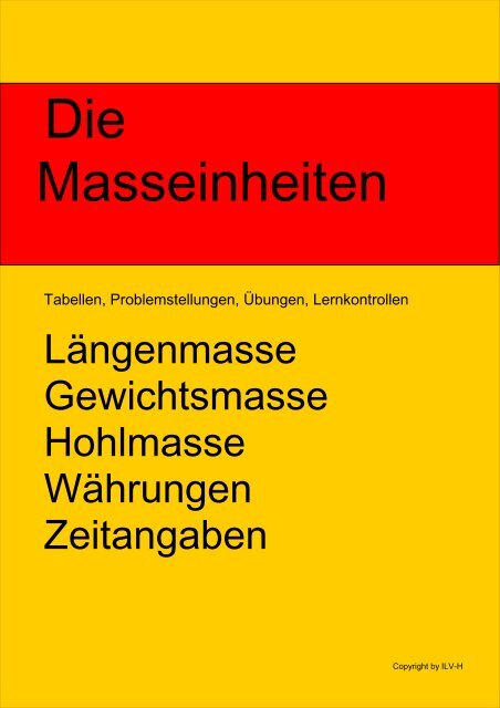 Die Masseinheiten