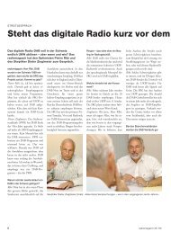 Steht das digitale Radio kurz vor dem D - Radio Swiss Classic