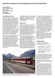 Dolmetscher-System für ... - Railtec Systems GmbH