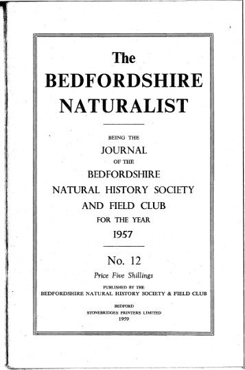 BedsNats 1957 No 12.pdf - Bedfordshire Natural History Society