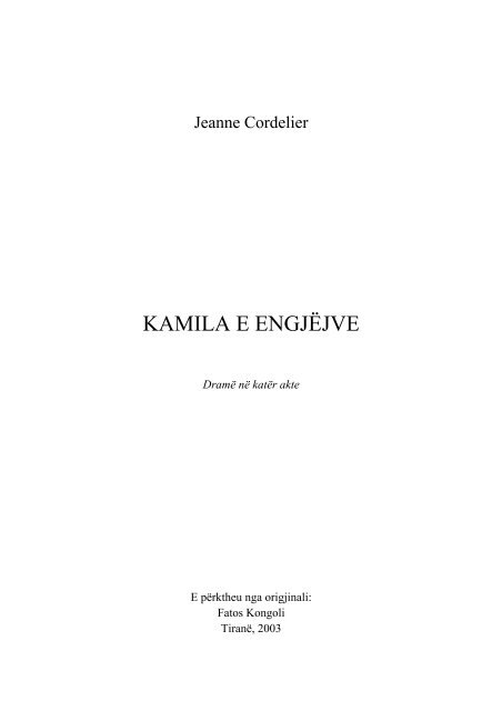 Kamila e Engjejve - Jeanne Cordelier