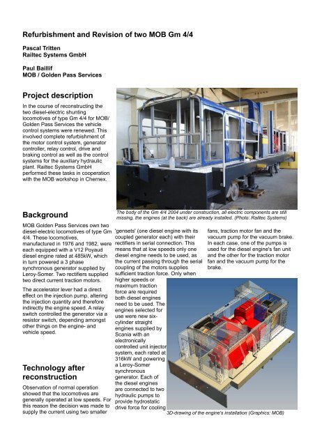 Project Technology Discription Project description Background Technology after reconstruction