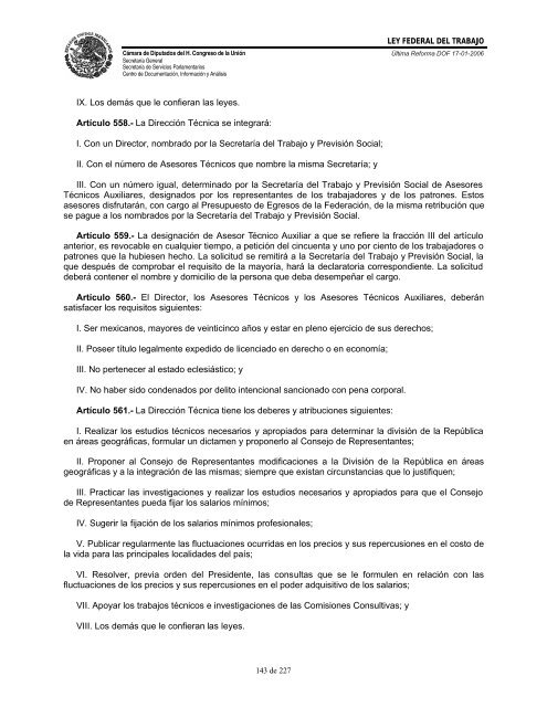 LEY FED. TRABAJO - Gobierno del Estado de Yucatán