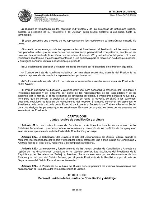 LEY FED. TRABAJO - Gobierno del Estado de Yucatán