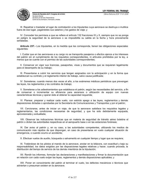 LEY FED. TRABAJO - Gobierno del Estado de Yucatán