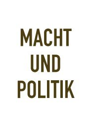 Macht und Politik - Raetisches Museum - Kanton Graubünden
