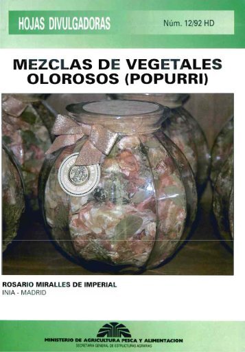 MEZCLAS DE VEGETALES OLOROSOS (POPURRI) - Ministerio de ...