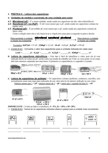 curso prático de eletrônica geral - Burgoseletronica