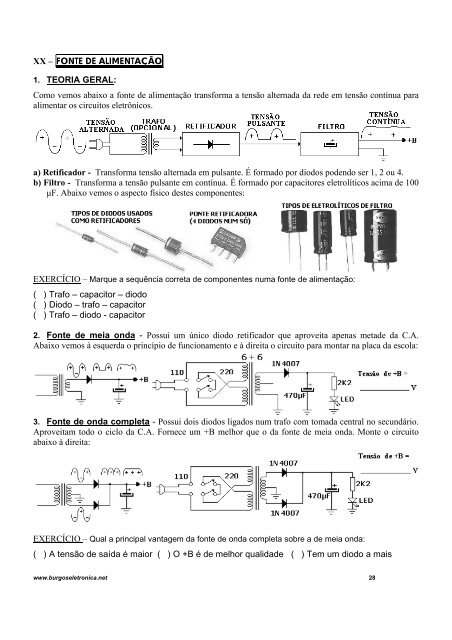 curso prático de eletrônica geral - Burgoseletronica