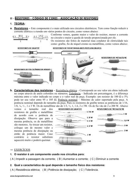 curso prático de eletrônica geral - Burgoseletronica