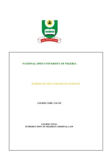 CSS 152 MAIN.pdf - National Open University of Nigeria