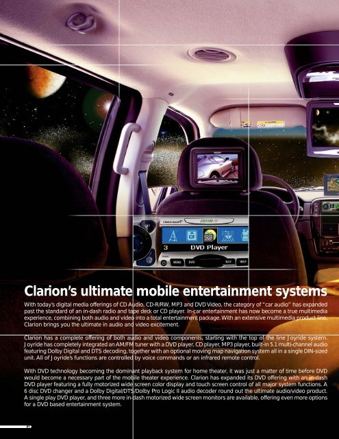 Clarion's Ultimate Mobile Entertainment Systems - Ed and Helen ...