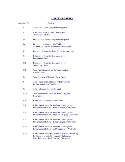 Marketed Surplus and Post-harvest Losses of Jowar - Agmarknet