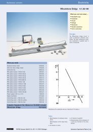 Electricity Wheatstone Bridge 4.1.02-00 - DAFCO