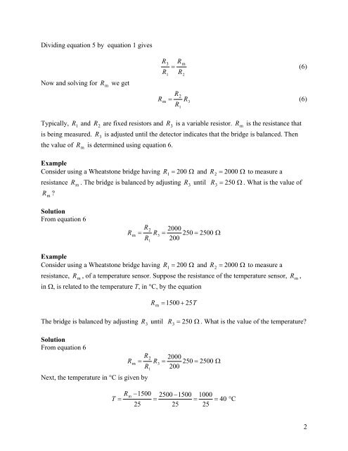 Wheatstone Bridge