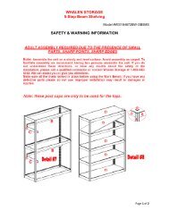 WHALEN STORAGE 5-Step Beam Shelving SAFETY ... - ShowUhow