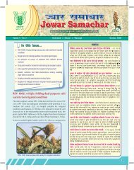 Jowar Samachar October.cdr - Directorate of Sorghum Research