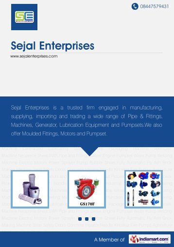Sejal Enterprises, Pune - Importer & Supplier of SWR Pipe and ...