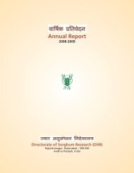 Annual Report 2008 - 09 - Directorate of Sorghum Research