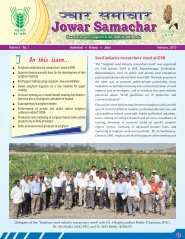 jowar samachar feb 2010 - Directorate of Sorghum Research