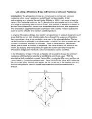 Wheatstone Bridge Lab Report