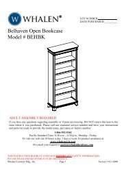 Belhaven Open Bookcase Model # BEHBK - Whalen Style