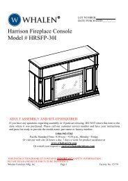 Harrison Fireplace Console Model # HRSFP-30I - Whalen Style