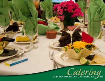 Catering Menu Packet (PDF) - Eastern Michigan University