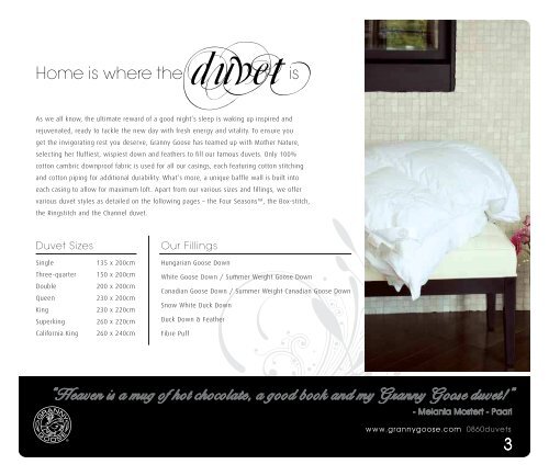 Download Link - Granny Goose Duvets