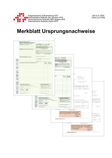 Internet Merkblatt mit Titelblatt Ursprungsnachweise III .… - Relatra AG