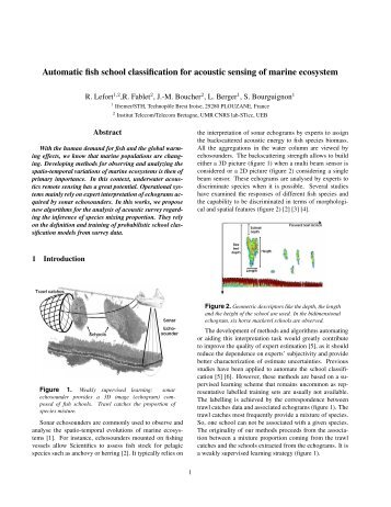 Automatic fish school classification for acoustic sensing of marine ...