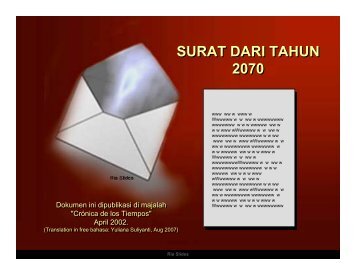 SURAT DARI TAHUN 2070