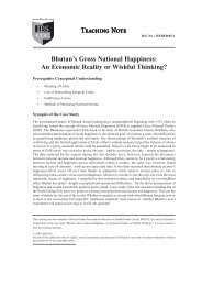 Bhutan's Gross National Happiness An Economic ... - Case Studies