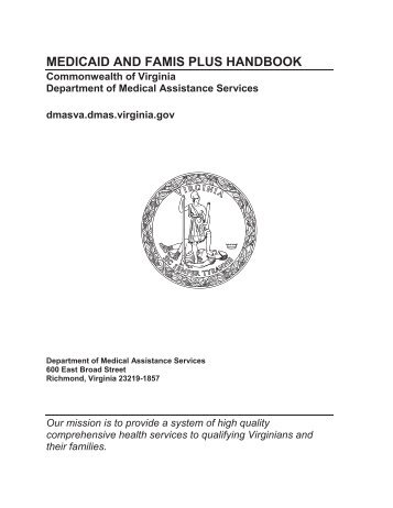 MEDICAID AND FAMIS PLUS HANDBOOK - Department of Medical ...